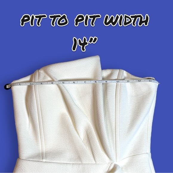 🎉HP!🎉NWT Vernacular Peplum Faux Wrap Style Knee Length Bustier Dress. Small - Picture 6 of 15